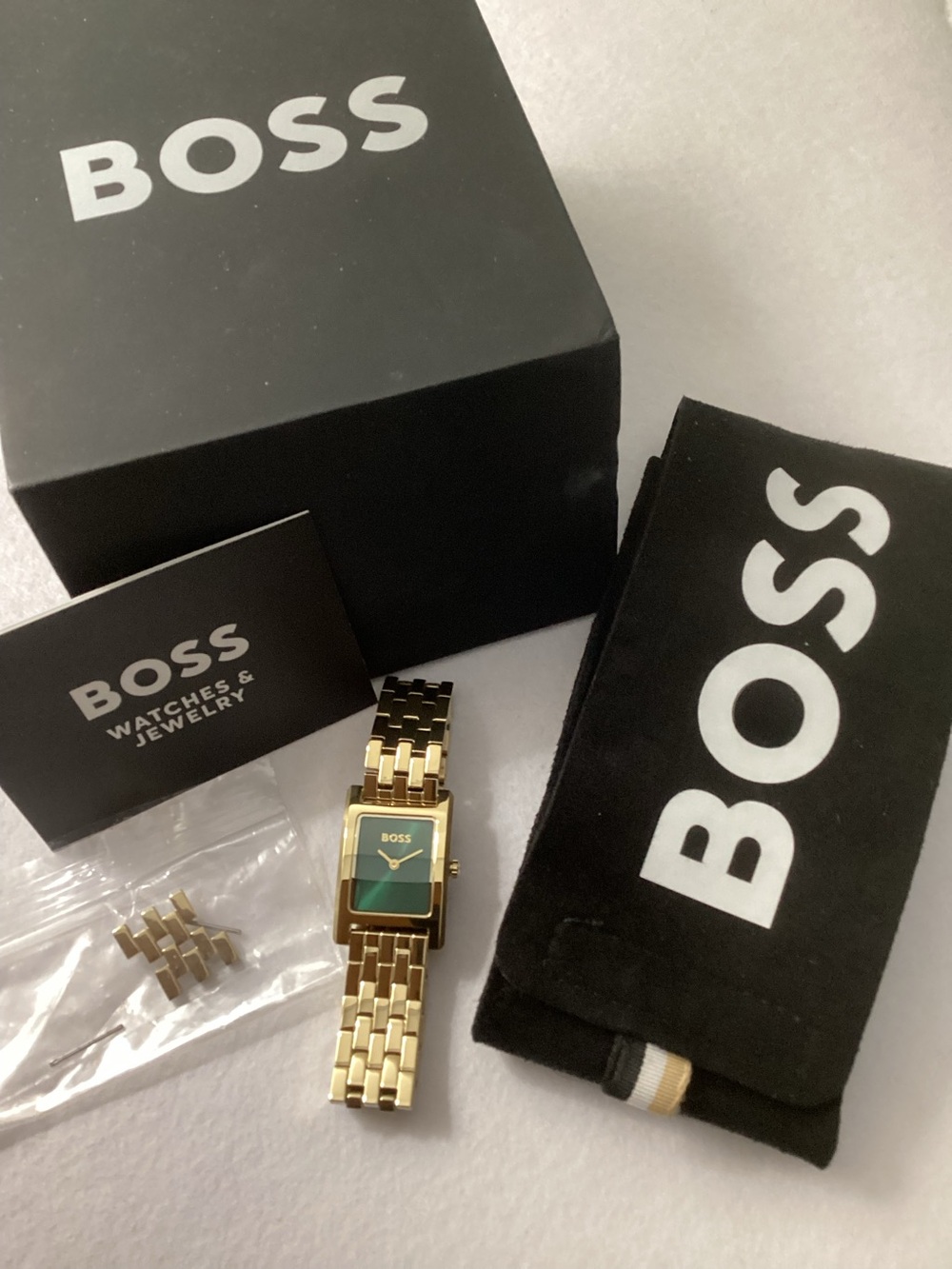 BOSS Lucy Quartz Basic Slim Ionic Plated Thin Gold Steel Watch, 23mm